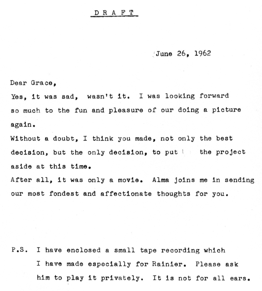 Hitchcock's Letter